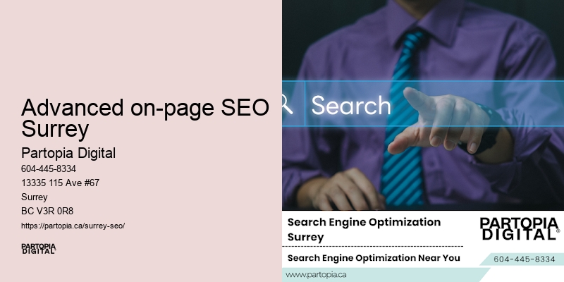 SEO for local SEO Advanced on-page SEO Surrey