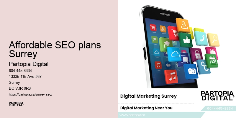 Local SEO pricing Affordable SEO plans Surrey