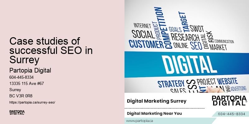 Local SEO packages and deals Case studies of successful SEO in Surrey