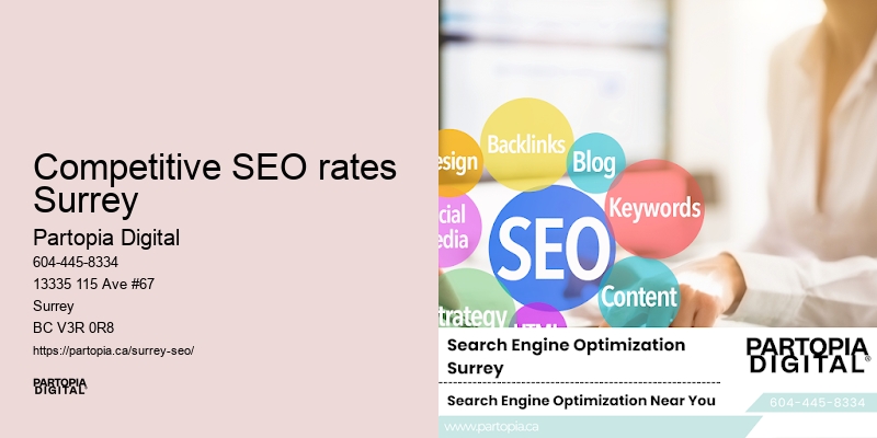 Enhanced local search presence Competitive SEO rates Surrey