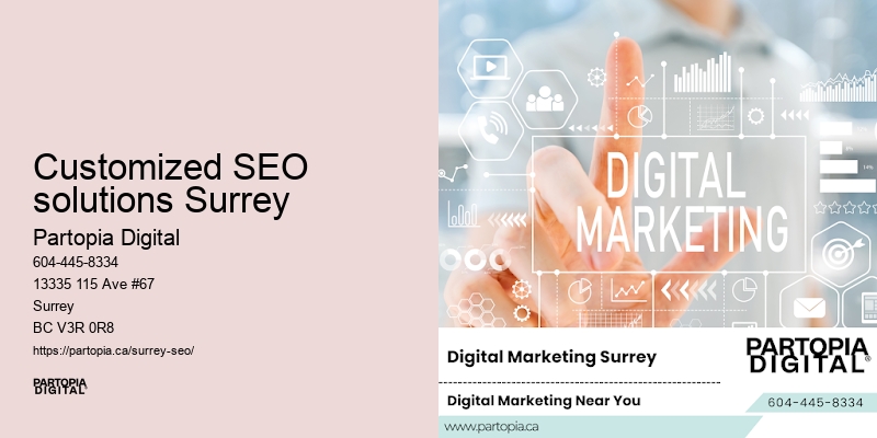 SEO expert Customized SEO solutions Surrey BC