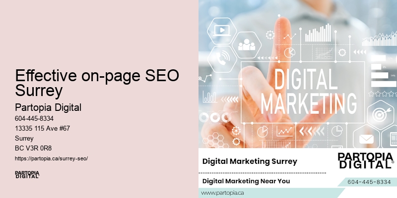 Local SEO strategy Effective on-page SEO Surrey