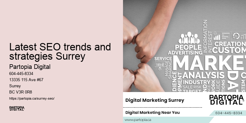 Full-service Latest SEO trends and strategies Surrey SEO agency