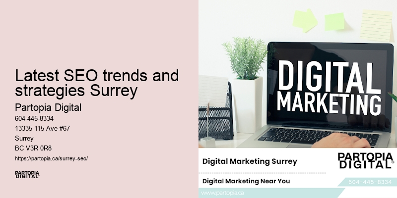 Latest SEO trends and strategies Surrey SEO sustainable growth