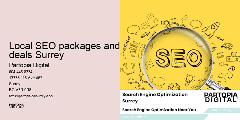 Local SEO packages and deals Surrey SEO keyword research