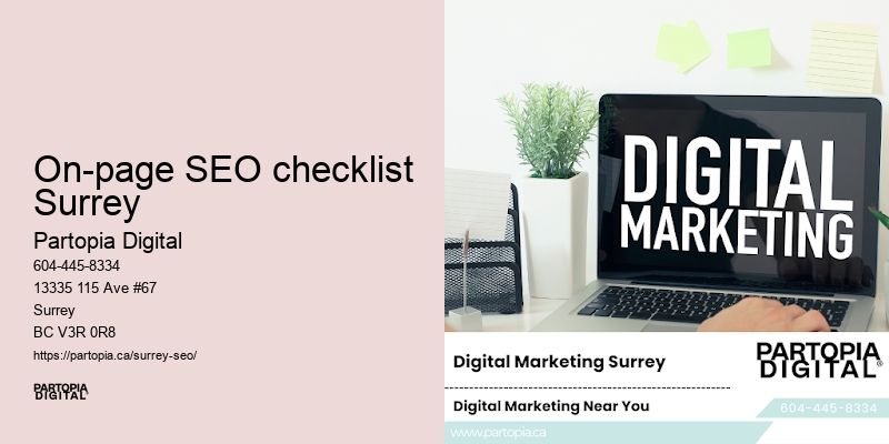 Emerging SEO strategies On-page SEO checklist Surrey