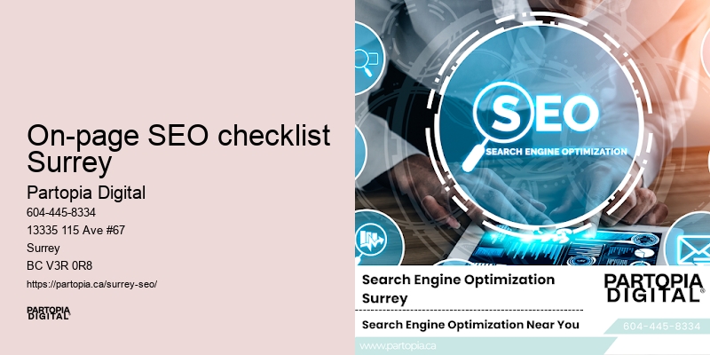 On-page SEO checklist Surrey SEO Tactics