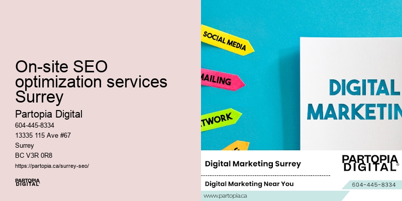 On-site SEO optimization services Surrey on-page SEO optimization