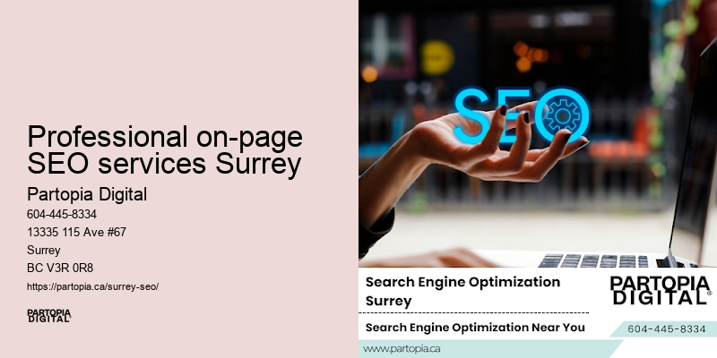 Professional on-page SEO services Surrey SEO advice