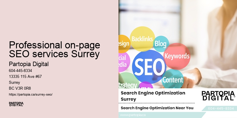 Professional on-page SEO services Surrey SEO content calendar
