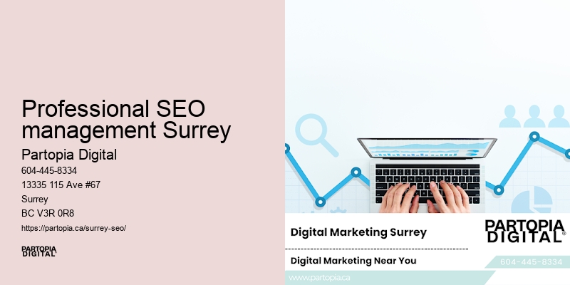Professional SEO management Surrey SEO project management