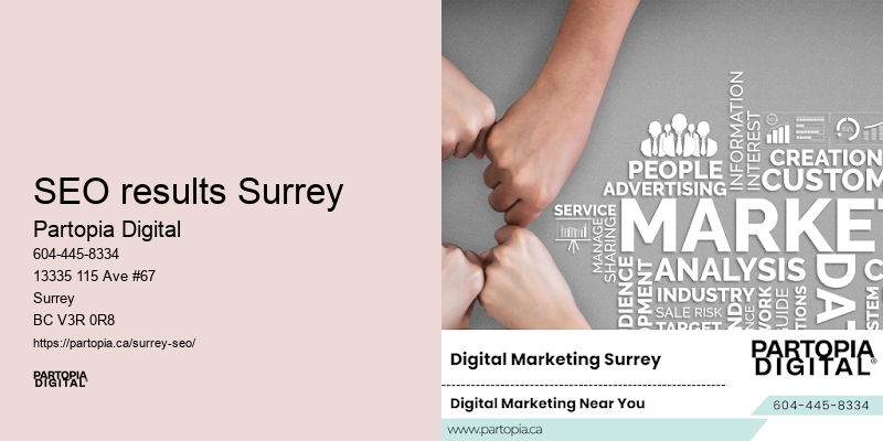 Experienced SEO consultants in SEO results Surrey