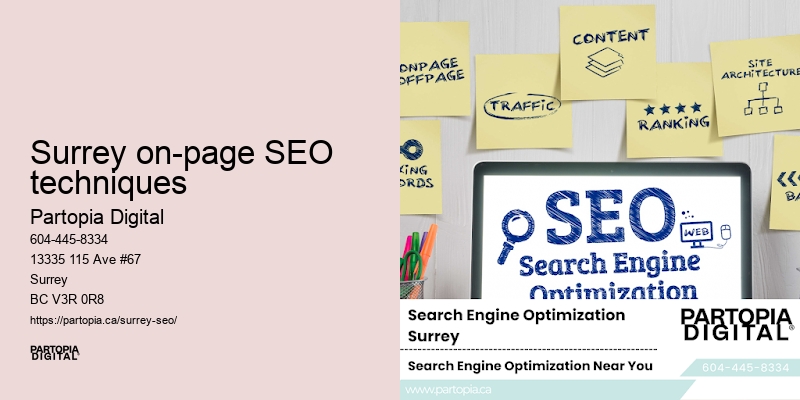 SEO service providers Surrey on-page SEO techniques