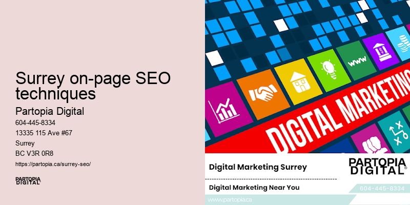 SEO consultancy services Surrey on-page SEO techniques