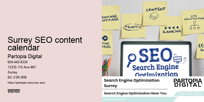 Effective SEO Surrey SEO content calendar
