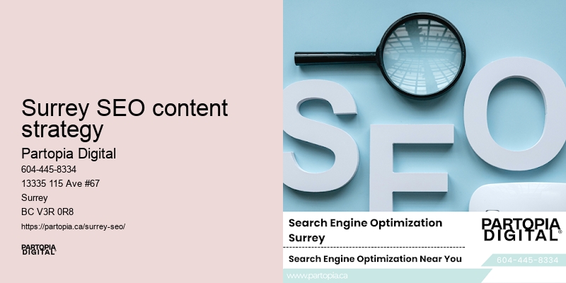 Local SEO strategy Surrey SEO content strategy