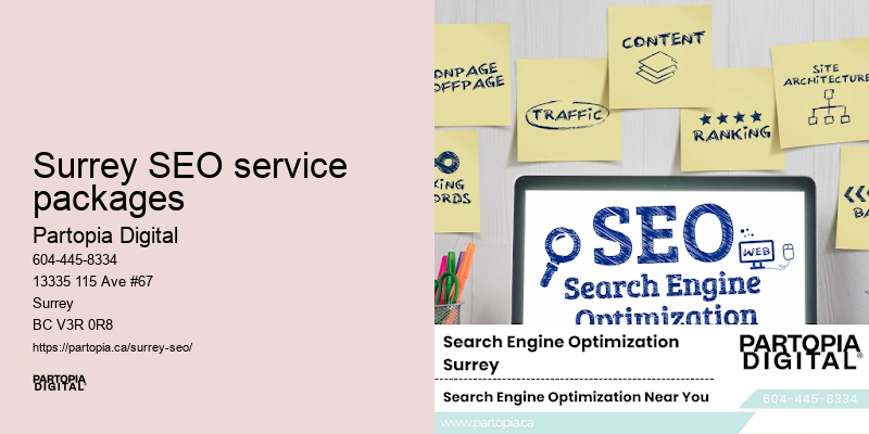 SEO for local SEO Surrey SEO service packages