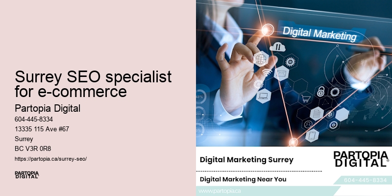 SEO reporting Surrey SEO specialist for e-commerce
