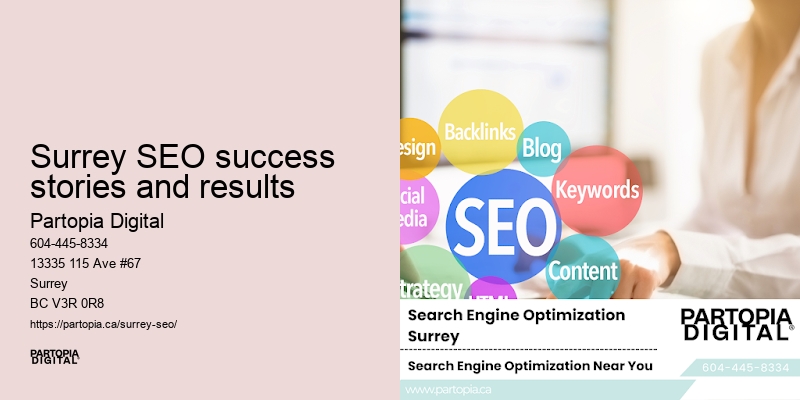 SEO expert services Surrey SEO success stories and results