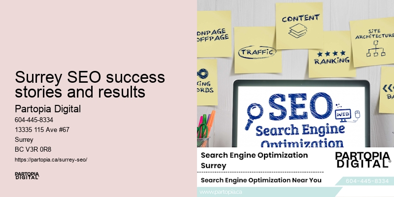 Best SEO practices Surrey SEO success stories and results