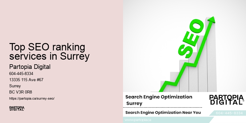 SEO agency in Top SEO ranking services in Surrey, BC
