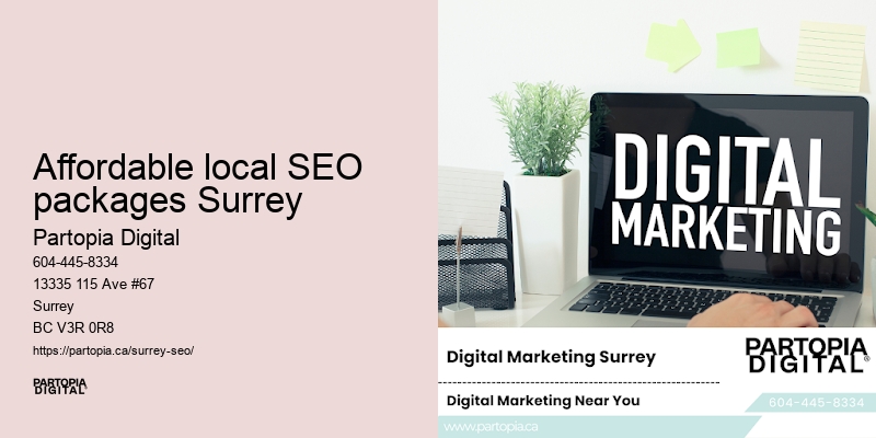 SEO for real estate Affordable local SEO packages Surrey