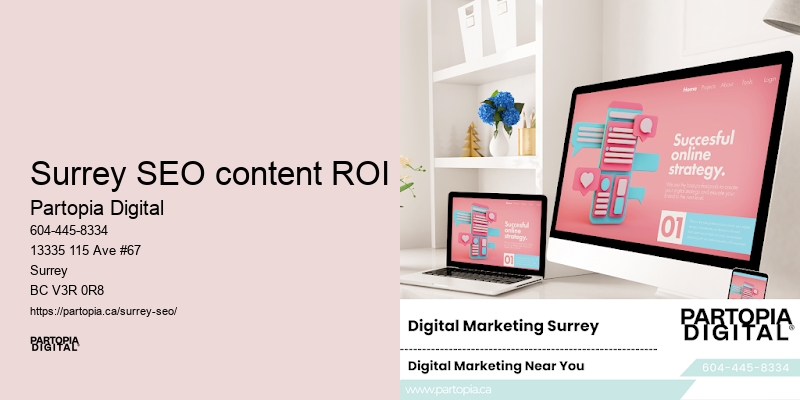 Surrey SEO content ROI SEO web development